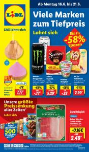 Lidl Angebote vom 16.06.25 Bis 21.06.25 - insgesamt 63 Seiten