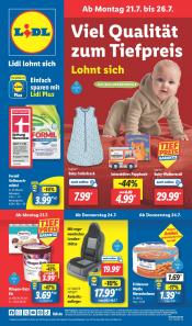 Lidl Angebote vom 21.07.25 Bis 26.07.25 - insgesamt 62 Seiten