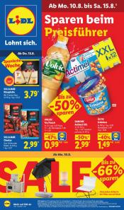 Lidl Angebote vom 10.08.26 Bis 15.08.26 - insgesamt 74 Seiten